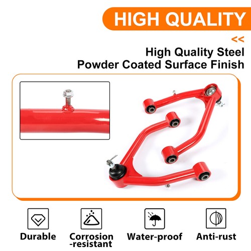 Solid Spare Front Upper Control Arms 2-4" Lift for Silverado Sierra Escalade Tahoe Avalanche