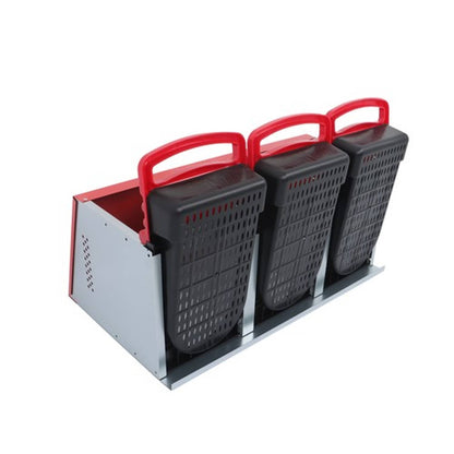 Solid Spare Red Chicken Egg Laying Box With Lided Cover Chicken Nest Boxes Coop Metal 3 Hole