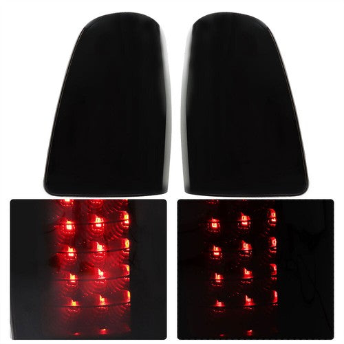 Solid Spare Left+Right Side For Dodge Ram 1500 2009-2018 Black Tail Light Lamp Replacement