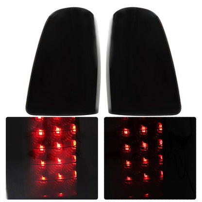 Solid Spare Left+Right Side For Dodge Ram 1500 2009-2018 Black Tail Light Lamp Replacement