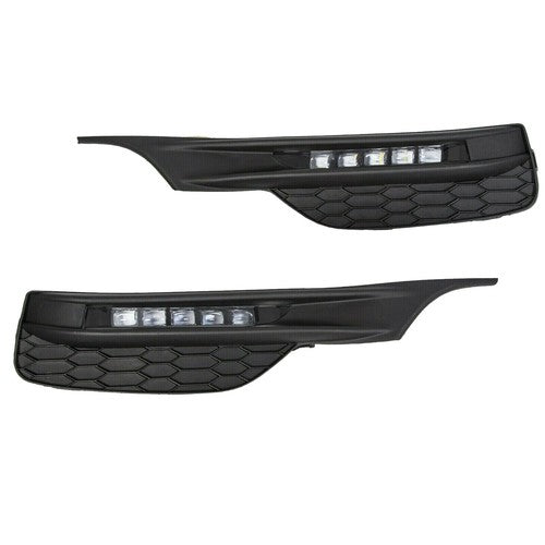 For 2016-2017 Honda Accord Seden 4DR Front Bumper LED DRL Fog Lights Lamps