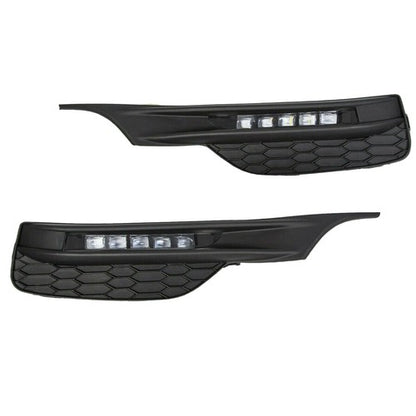 For 2016-2017 Honda Accord Seden 4DR Front Bumper LED DRL Fog Lights Lamps