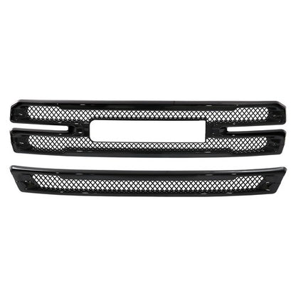 For 2019-2022 GMC Sierra 1500 SLT AT4 Grille Covers Grill Overlay Gloss Black