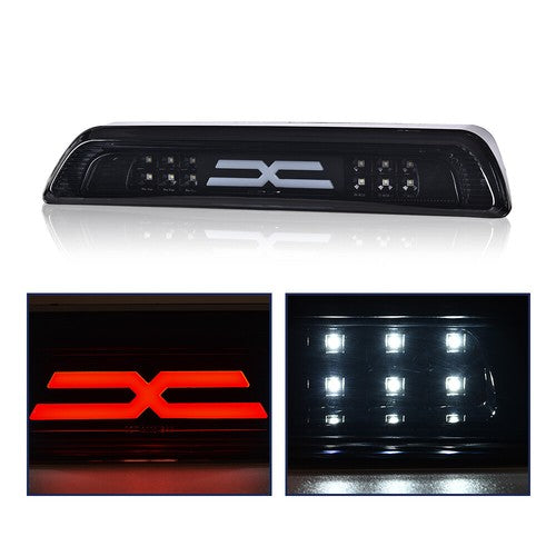 Solid Spare Fit For 2007-2018 Toyota Tundra Smoke/Black LED Third 3rd Brake Light Cargo Lamp