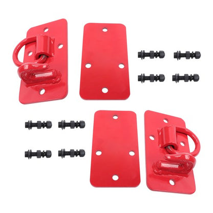 Solid Spare 15000 lbs 1Pair G70 Forged Steel Plate 3/8" Grab Hook with Backplate and D-Ring