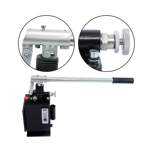 Solid Spare 1.5 CID Hydraulic Hand Pump With Release Knob Single Acting Cylinder