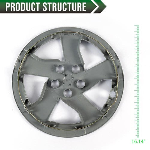 Solid Spare Fit For 2010-2015 Toyota Prius 15" Wheel Covers Hub Caps Full Rim Snap on Hubs