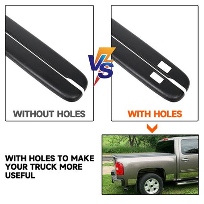 Solid Spare Pair of Bed Rail Caps Side Covers LH& RH For Chevy Silverado 5.8Ft Bed 2007-2013