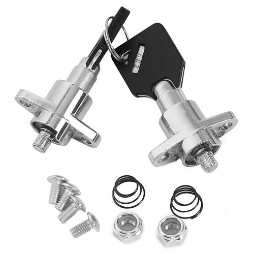 Solid Spare For Harley Touring 2014-2024 Saddle Bags Saddlebag Latch Hinge Lock Hardware Kit