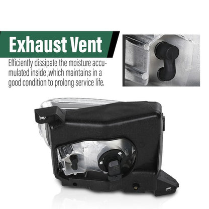 Solid Spare Fit For 00-06 Toyota Tundra Front Bumper Fog Lights Driving Lamps w/ Bulbs