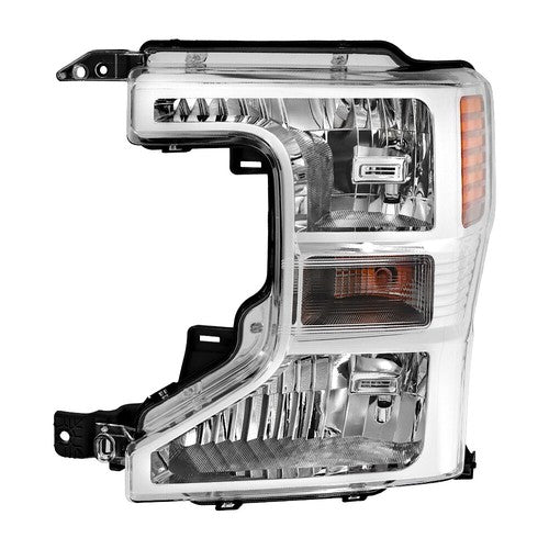 Solid Spare 1PCS LH Headlight Assembly Fit For Ford F250 F350 F450 2020-2022 Halogen Chrome