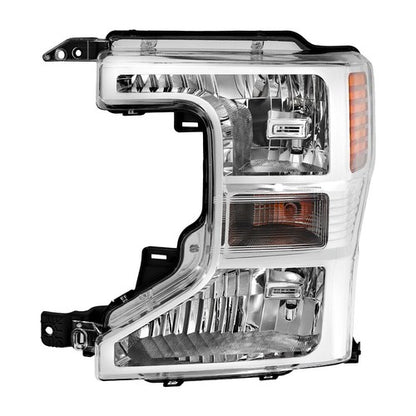 Solid Spare 1PCS LH Headlight Assembly Fit For Ford F250 F350 F450 2020-2022 Halogen Chrome