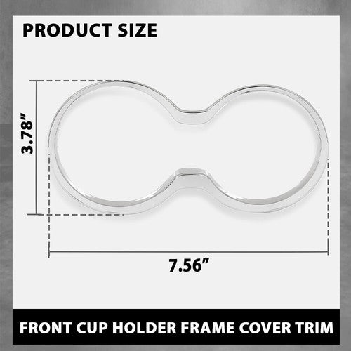 Solid Spare Inner Gear Shift Cup Holder Cover Trim Bezel For 2011-2021 Jeep Grand Cherokee