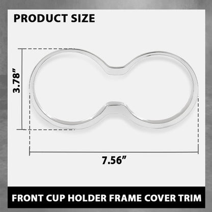 Solid Spare Inner Gear Shift Cup Holder Cover Trim Bezel For 2011-2021 Jeep Grand Cherokee