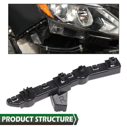 Solid Spare Fit For 17-22 Nissan Rogue Sport Front Bumper Retainer Bracket Left+Right