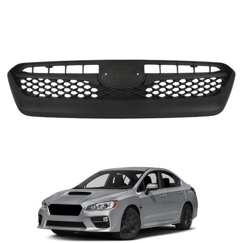 Solid Spare For Subaru WRX 2015-2017 Front Bumper Grille Grill Durable Plastic Matte Black