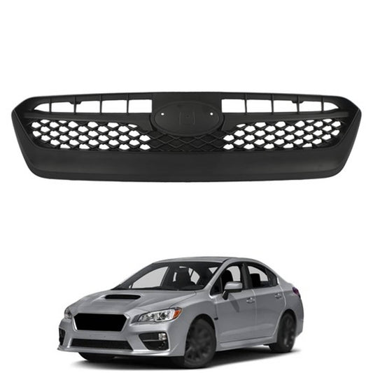 Solid Spare For Subaru WRX 2015-2017 Front Bumper Grille Grill Durable Plastic Matte Black