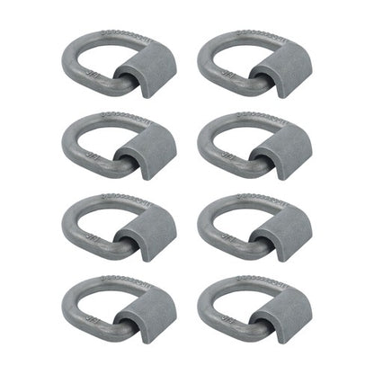Solid Spare 8 Pack 3/4" Weld On Forged D Ring with Welding Clip 26,500lbs Fracture Strength
