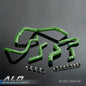 Solid Spare Fit For 1992-2000 Civic 1.6L SOHC D15 D16 EG EK Green Silicone Radiator Hose Kit