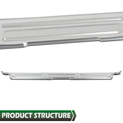 Solid Spare Pair Fit For 1967-1972 Chevy C10 GMC Truck Chrome Door Sill Plates W/ Hardware
