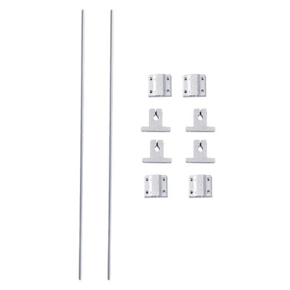 Solid Spare 2 Pcs 850mm Linear Motion Rail Guide with 4 PCS SCS8UU Bearings SK8 Rail Support
