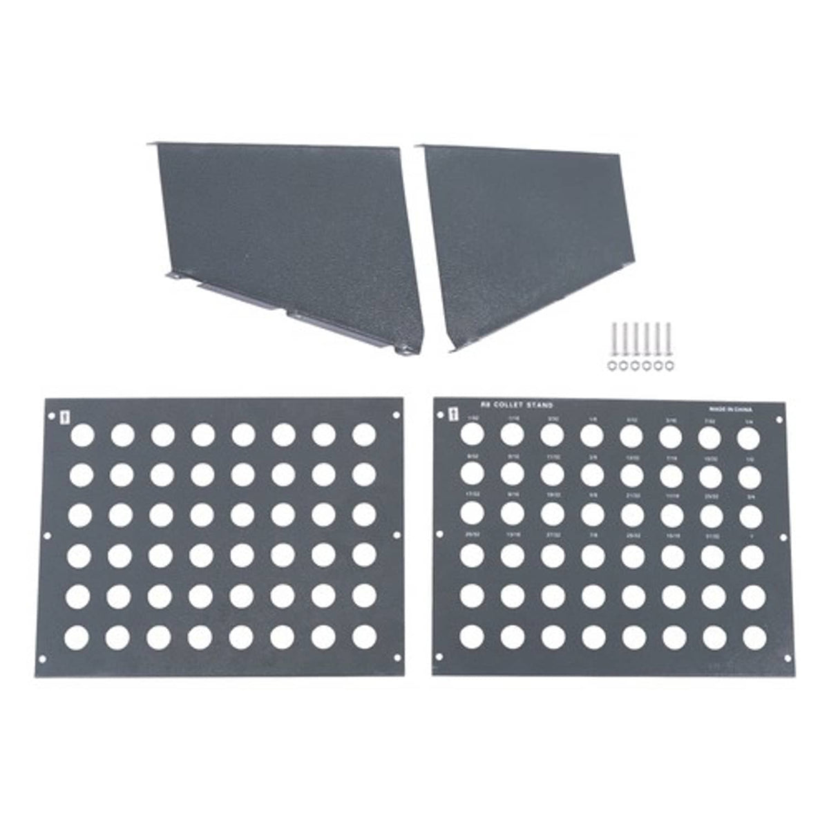 Solid Spare Heavy Duty R8 Collet Organizer - 48 Hole Rack for 0.98" Shank Tools