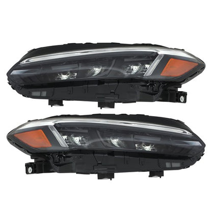 Solid Spare LH & RH Headlights For Honda Civic Sport Touring 2022-2023 LED Type Clear Lens