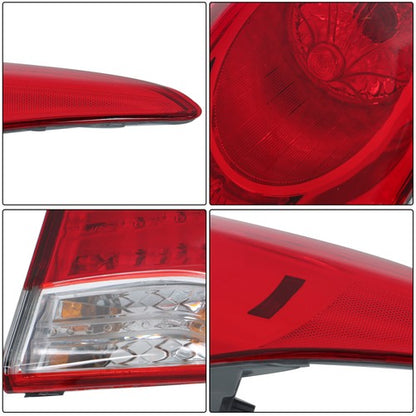 Solid Spare Halogen Outer Tail Lights For Hyundai Elantra 2011 2012 2013 Left+Right Black