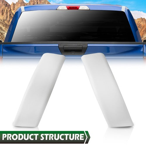 Solid Spare Cab Corner Roof Molding White Fit For 99-07 Super Duty Regular & Crew Cab LH RH