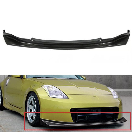 Solid Spare For 2003-2005 Nissan 350Z Z33 JDM Style NS N PP Front Bumper Chin Lip Body Kit
