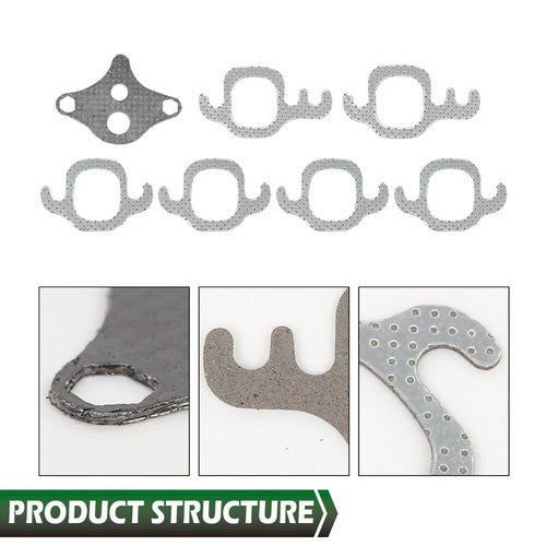 Solid Spare Fit For 96-06 Chevrolet GMC V6 Savana 4.3L Vortec OHV Head Gasket Set Bolts
