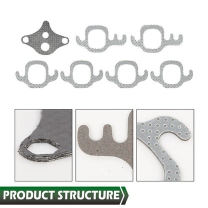 Solid Spare Fit For 96-06 Chevrolet GMC V6 Savana 4.3L Vortec OHV Head Gasket Set Bolts