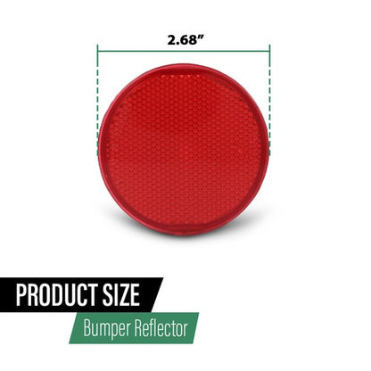 Solid Spare Rear Bumper Reflector Light Left or Right Red Fit For 2011-2020 Toyota Sienna