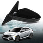 Solid Spare Left Power Mirror Manual Fold Heated w/ 5-Pin Fit For 2016-2021 Honda Civic