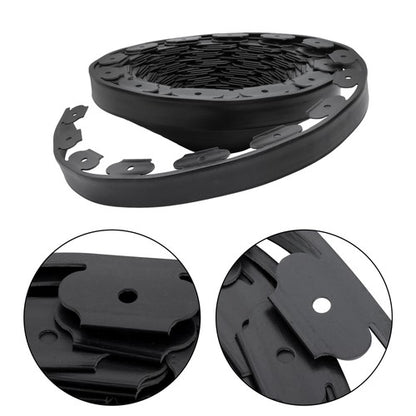 Solid Spare L-shaped 100FT Garden Edge Lawn Grass Stone Isolation Strip 64pcs Anchoring New