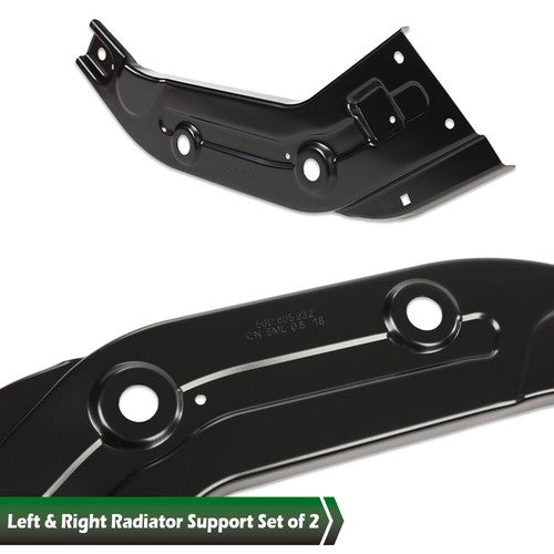 Solid Spare Left+Right Radiator Support Replacement Fit For 2012-2015 Volkswagen Passat