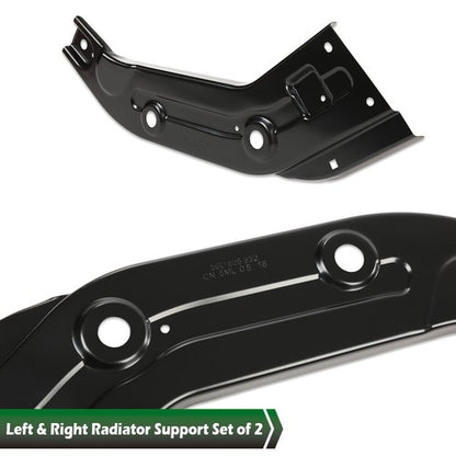 Solid Spare Left+Right Radiator Support Replacement Fit For 2012-2015 Volkswagen Passat