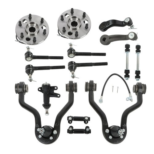 Solid Spare 17pcs Front Upper Control Arm Wheel Hub Bearing Suspension For Chevy K1500 Tahoe