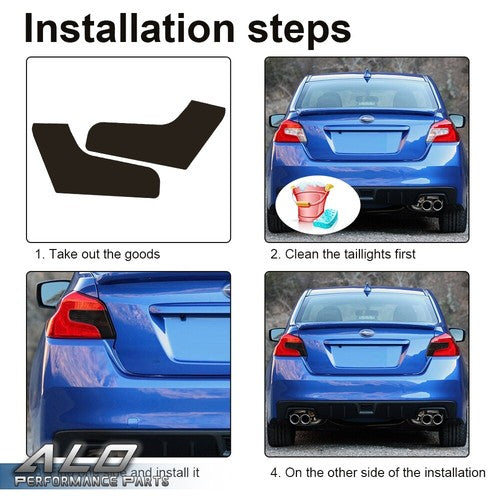 Solid Spare Fit For 2015-2020 Subaru WRX/ WRX STI Sedan Reverse Signal Light Tint Overlay