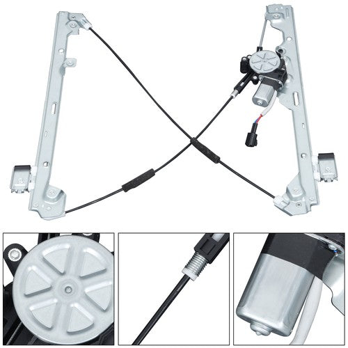 Solid Spare For Chevy Silverado 1500 2500 99-07 741-644 Power Window Regulator with Motor