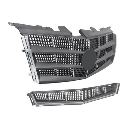 Solid Spare Front Upper Grille&Lower Grille 2Pc For Cadillac CTS 2008-2011 25896041 25896043