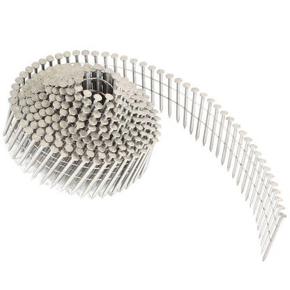 Solid Spare 15 Degree Wire Coil 1-1/2” ×.09” Ring Shank Stainless Steel Siding Nails 1200Pcs