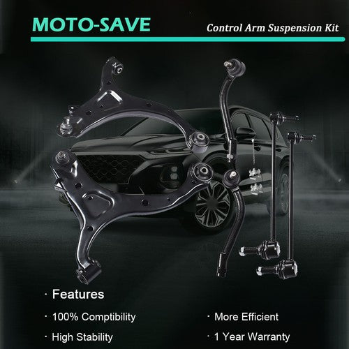 Solid Spare Fit For Kia Sorento 2011-2013 6Pcs Control Arms Ball Joint Tie Rods K621685