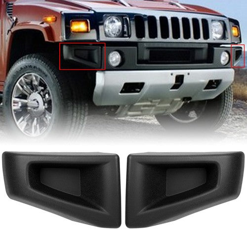 Solid Spare Front Bumper End Cap Corner Plastic For 03-09 Hummer H2 Left&Right Side Textured