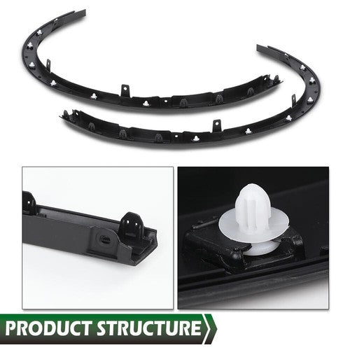 Solid Spare Fit For 18-21 Toyota C-HR Front Driver and Passenger Side Fender Trim Set