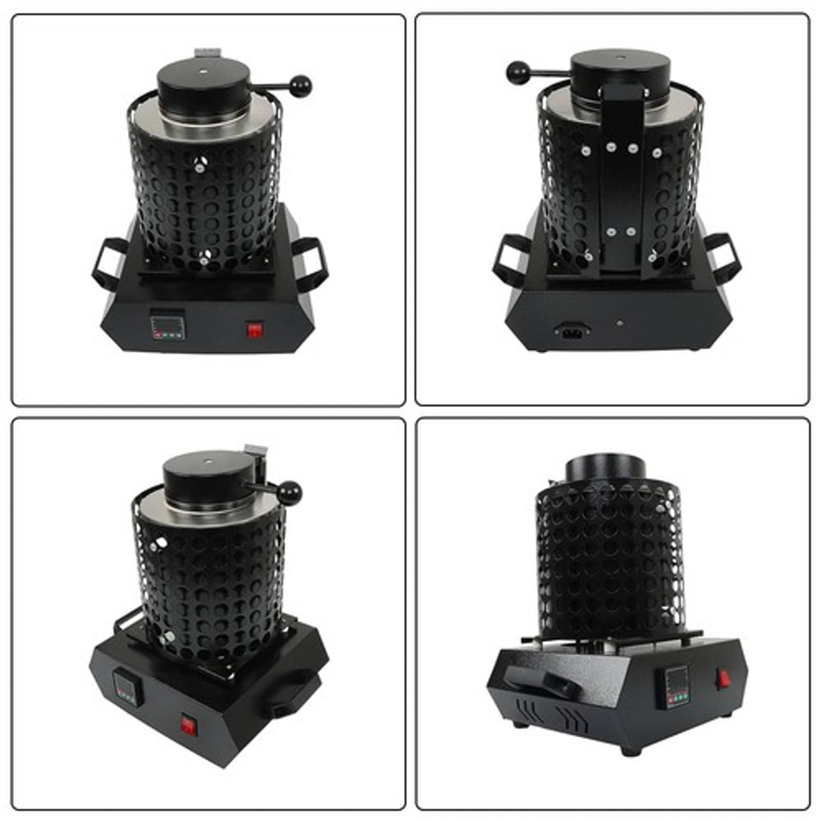 Solid Spare Metal Melting Furnace Forge Kit+Mesh Refining Casting Furnace 3KG 1400W Upgraded