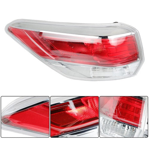 Solid Spare Driver&Passenger Halogen For 2014-2016 Toyota Highlander Tail Lights+Headlights