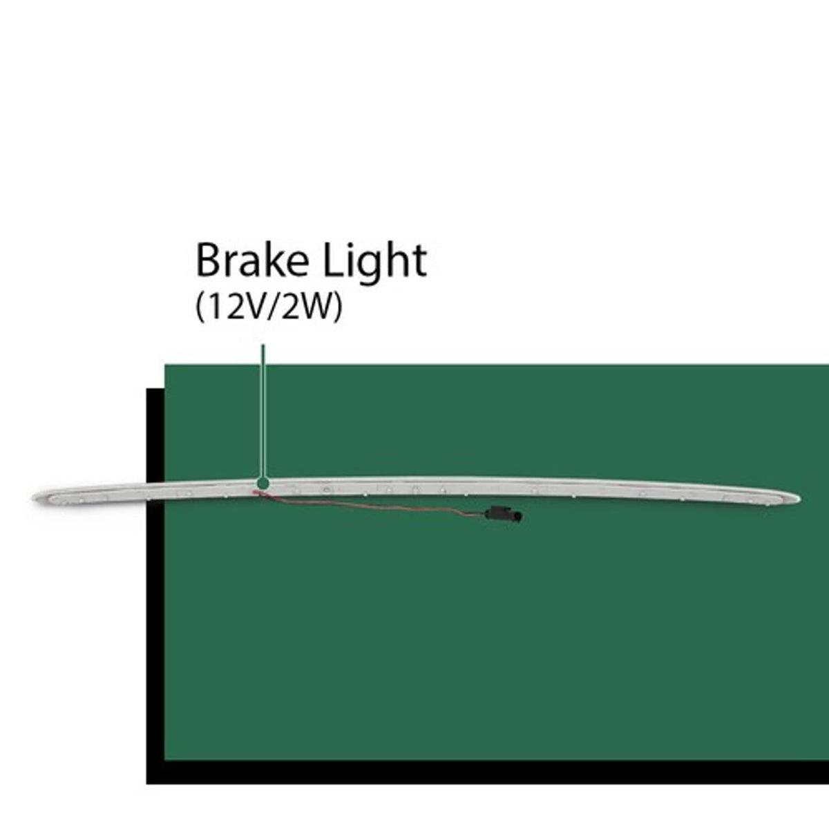 Solid Spare Third Brake Light W/ Clear Lens Fit For 2008-2014 Mini Cooper Clubman R55 Wagon