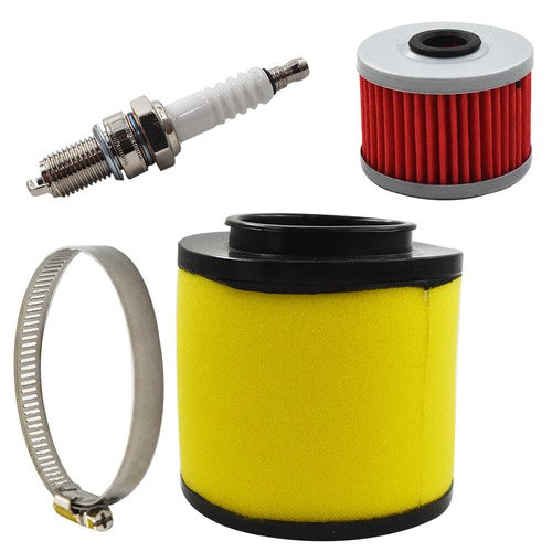 Solid Spare Air Oil Filter & Spark Plug For Honda Foreman 450 TRX450ES 4x4 ES 1999-2001