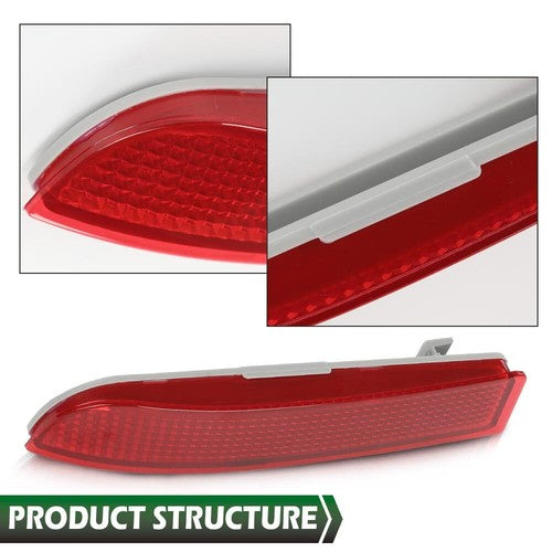 Solid Spare Rear Bumper Reflector Light Fit For 2006-2012 Toyota RAV4 Tail Brake Stop Lamp
